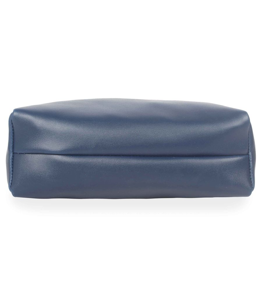 Aliado Polyester Blue & Cream  Zipper Closure  Sling Bags