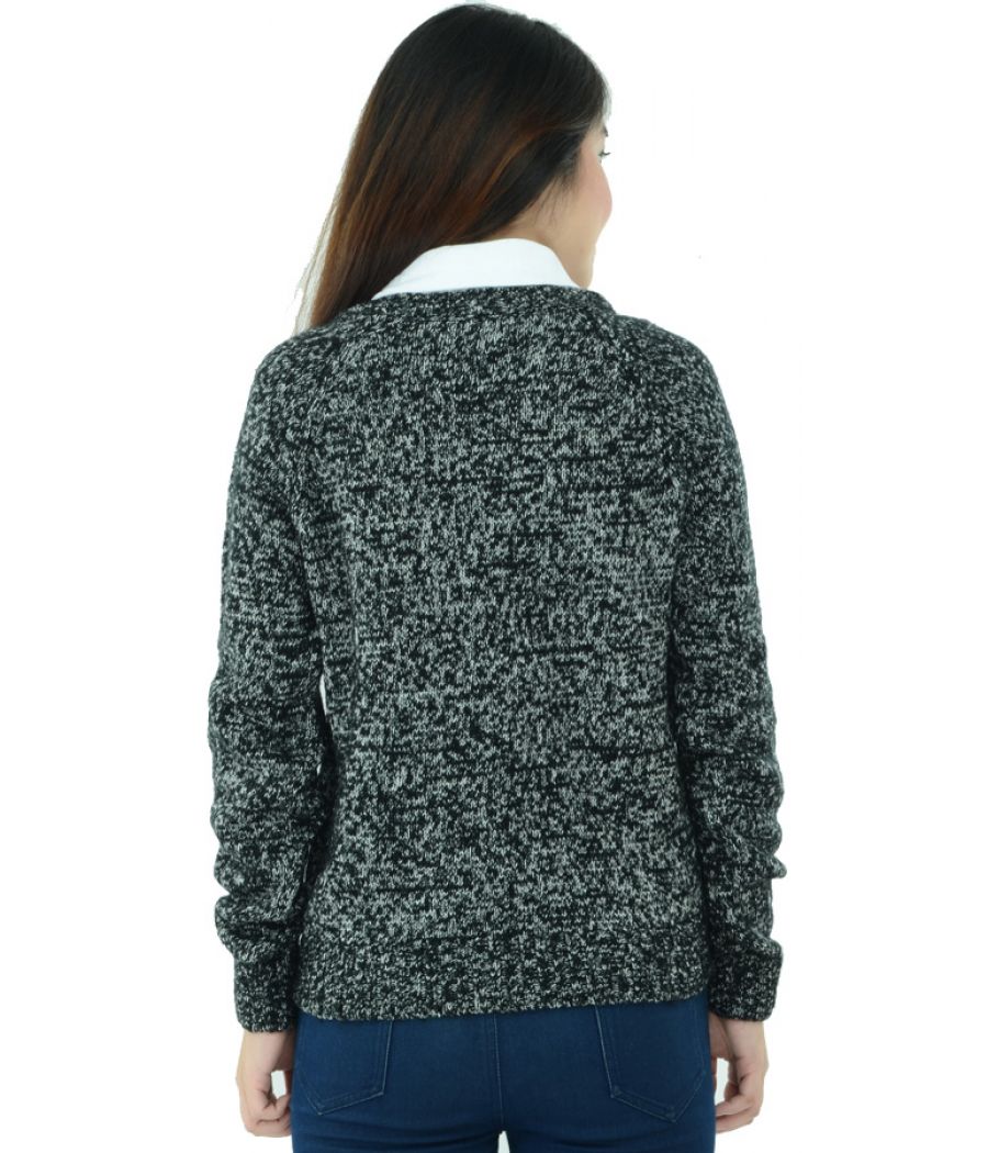 New Look Black and White Pullover