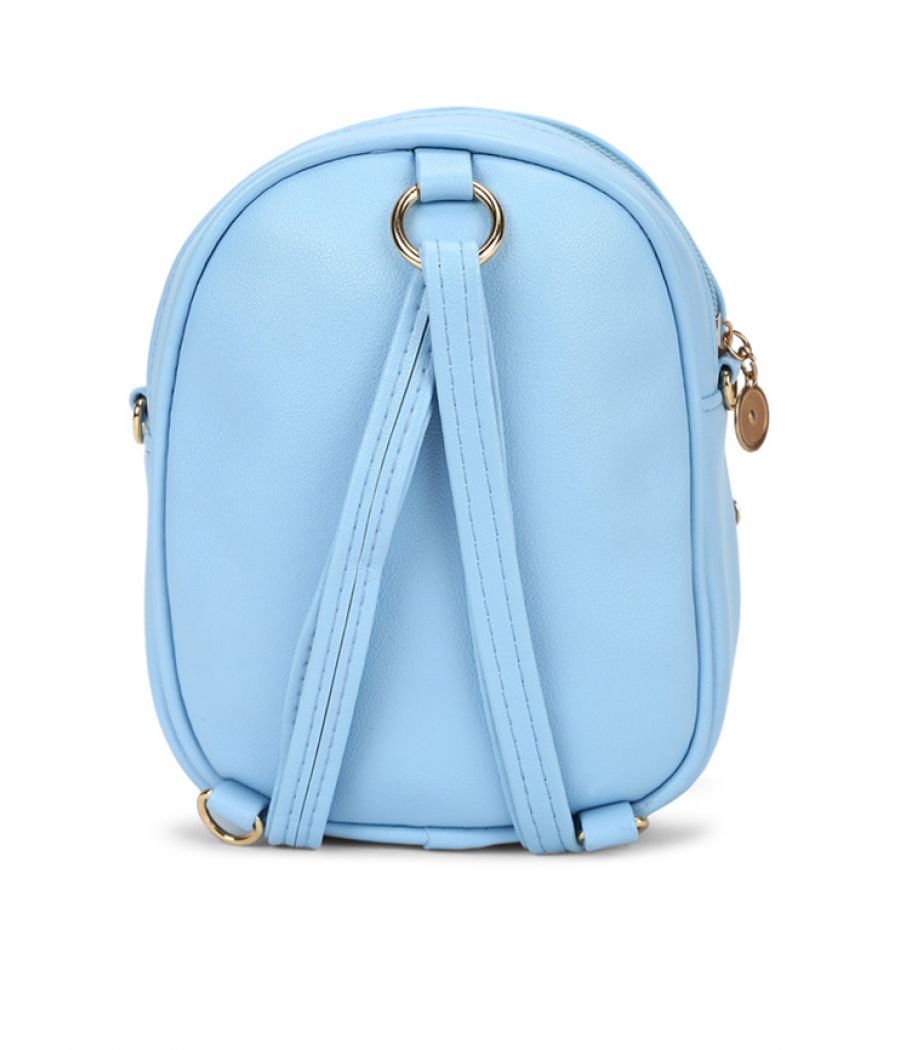 Envie Blue Colour Printed Backpack for School Girls