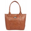 Aliado Faux              Leather Coffee Brown Coloured Zipper Closure Handbag