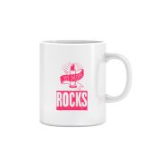 Joy N Fun -My Mom          Rocks - Printed Coffee Mug, 320ml, White