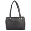 Aliado Faux Leather Black               Coloured Zipper Closure Handbag
