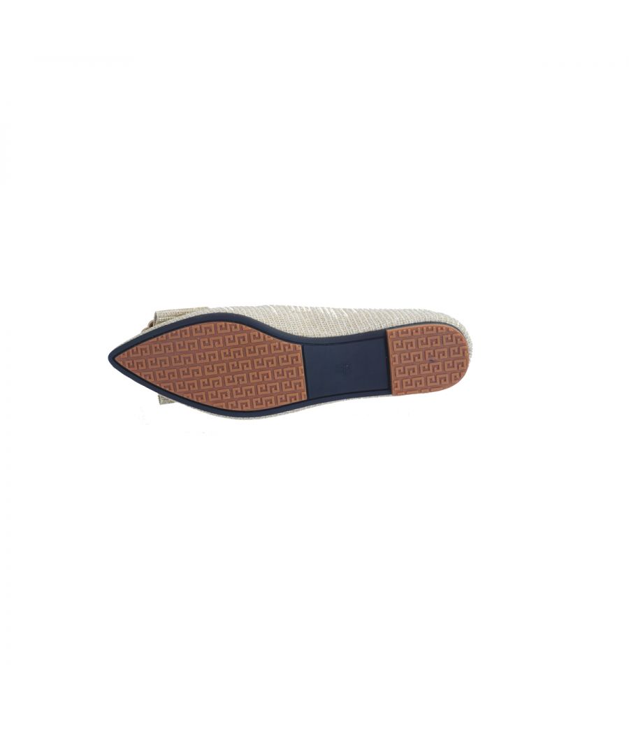 Estatos Perforated Leather Cut work Platform Heeled Peach/Beige/Cream bellerina/shoes