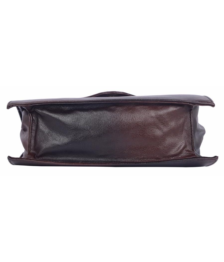 Aliado Faux Leather Black Magnetic Snap Closure Sling Bag