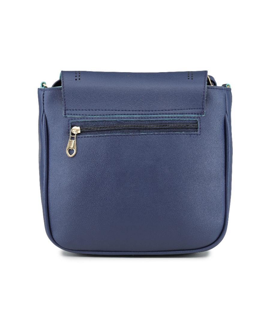 Aliado Polyester Blue Colour Sling bag for Women's (P35V1017)