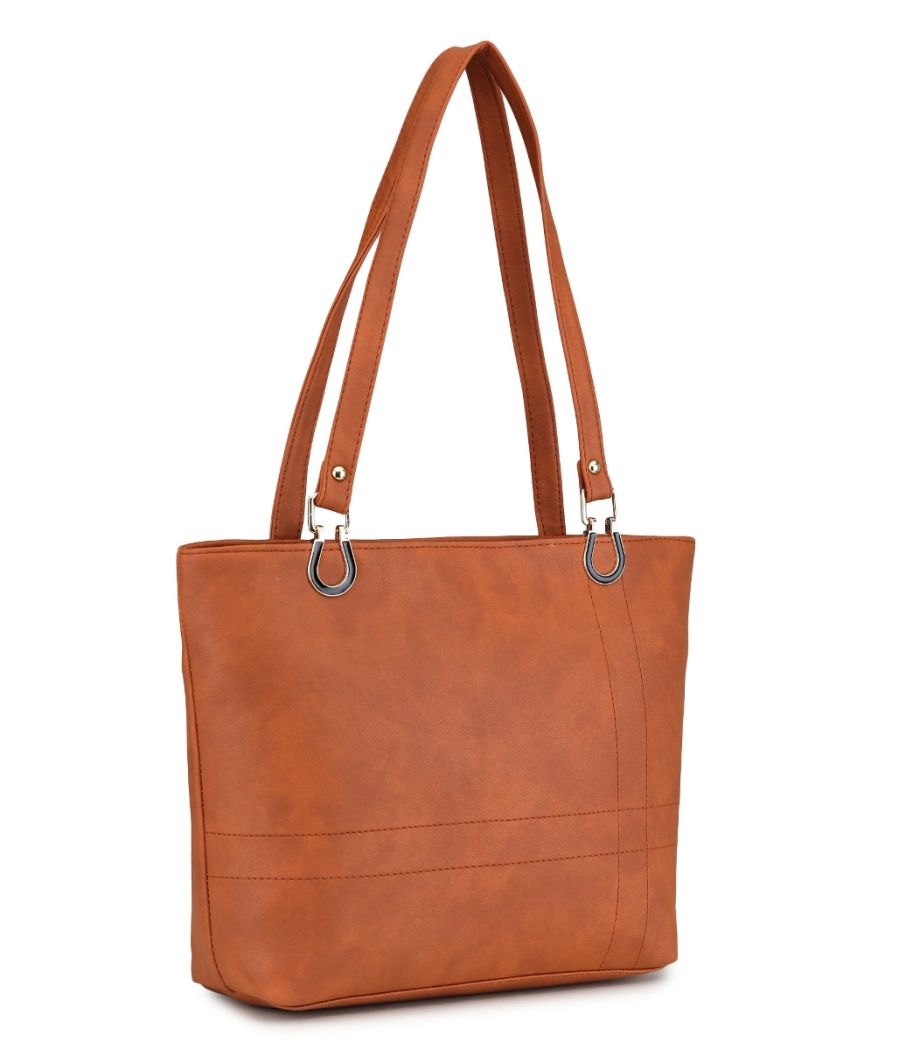 Aliado Polyester Brown Color Casual Handbags for Women's (P37V1017)