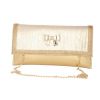 Envie Faux Leather Embellished Golden Magnetic Snap Closure Crossbody Bag