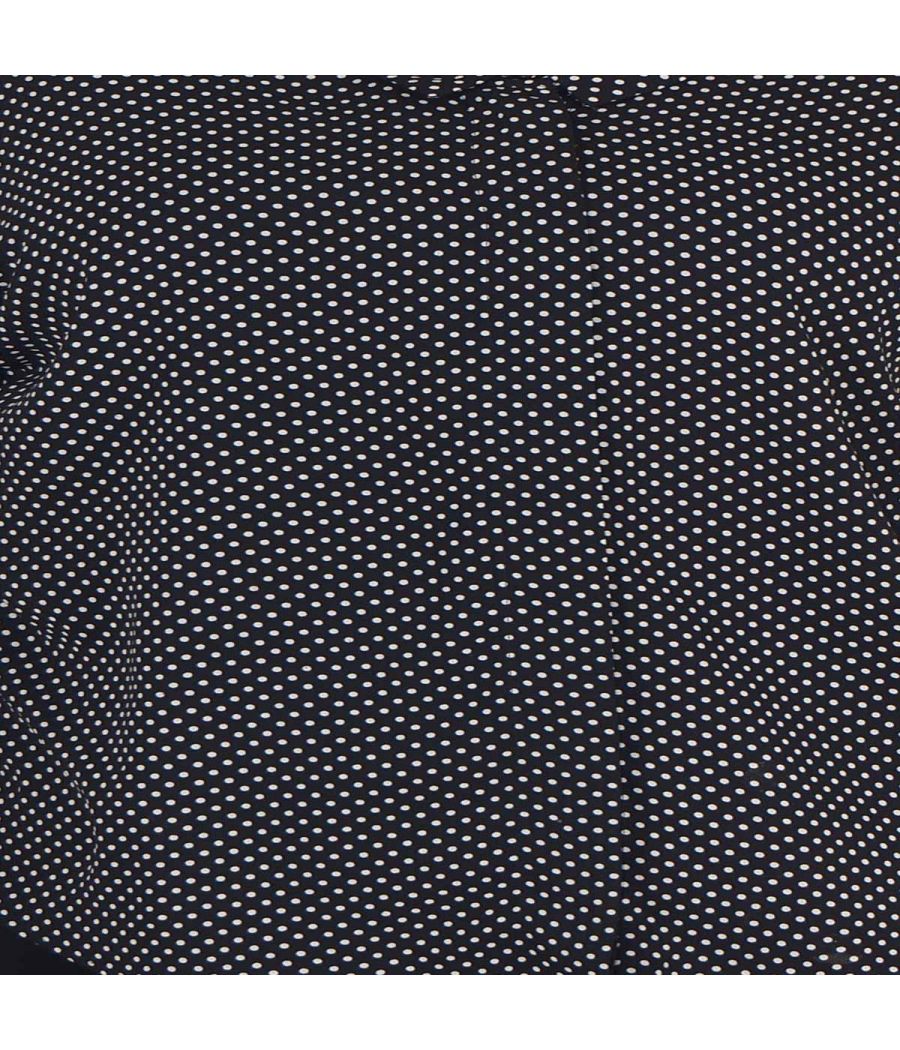 ES Print Cotton Geometric Polka Dots Black Button Closure Full Sleeves Casual Shirt
