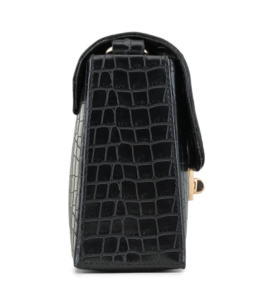 Aliado Polyester Black Colour Sling bag for Women's (P42V1017)