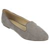 Estatos Suede Leather Pointed Toe Comfortable Grey  Ballet Flats for Women