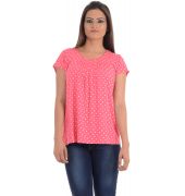 Marks and Spencer Hosiery Printed Pink and White Top