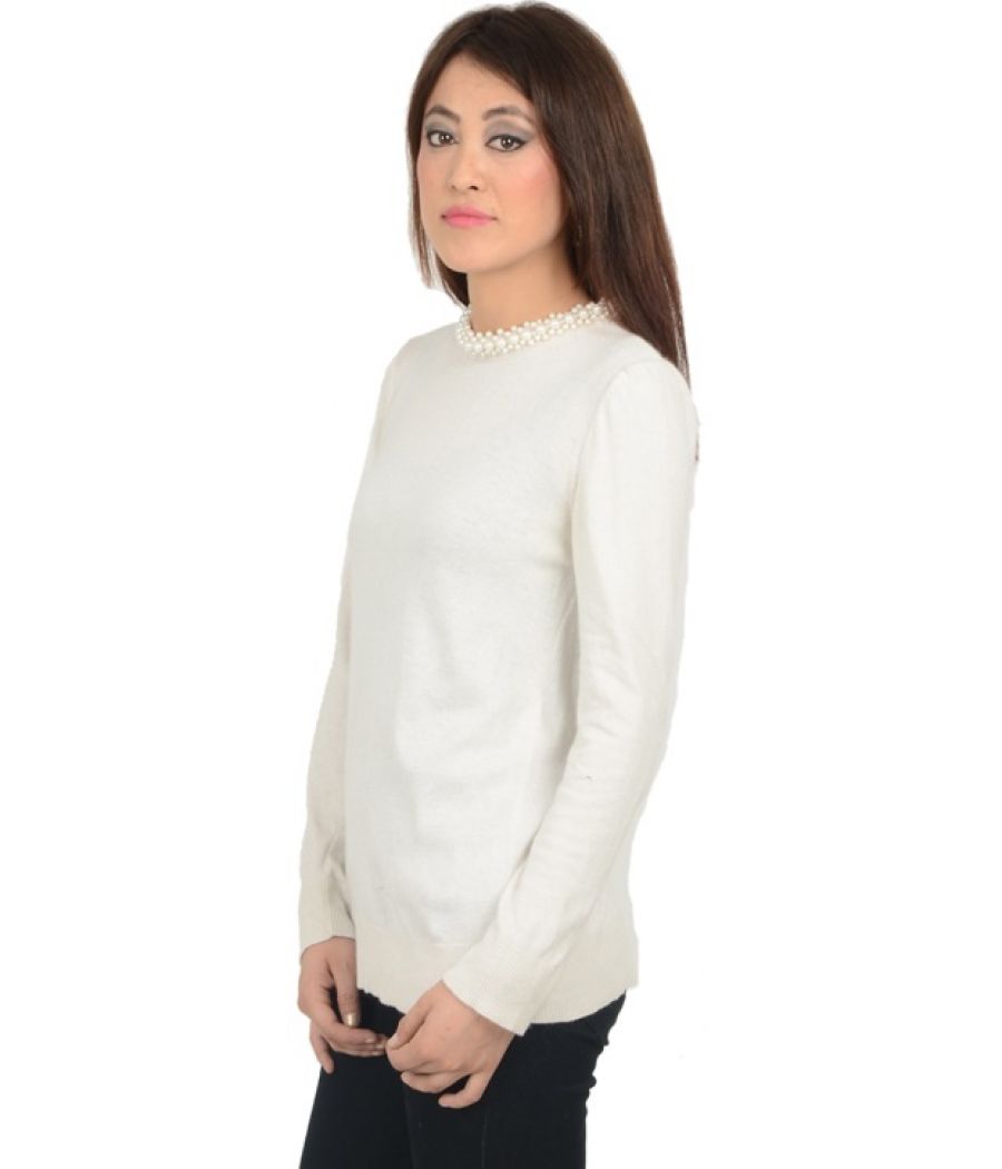 Zara Knit White Sweater