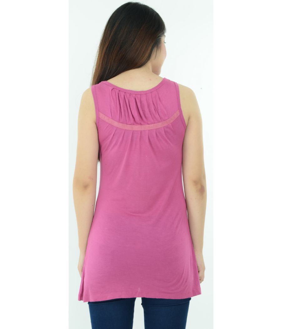 Ginger Pink Pleated Top