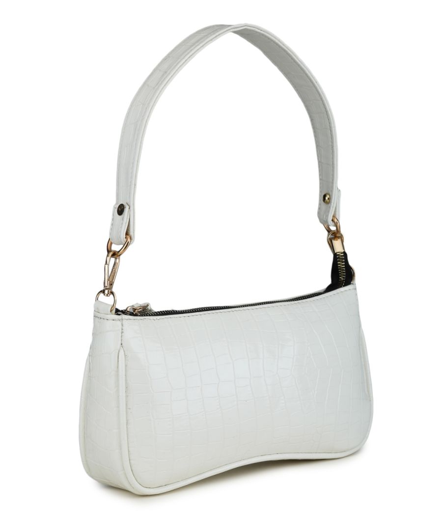 Aliado Polyester White Colour Sling bag for Women's (P52V1017)