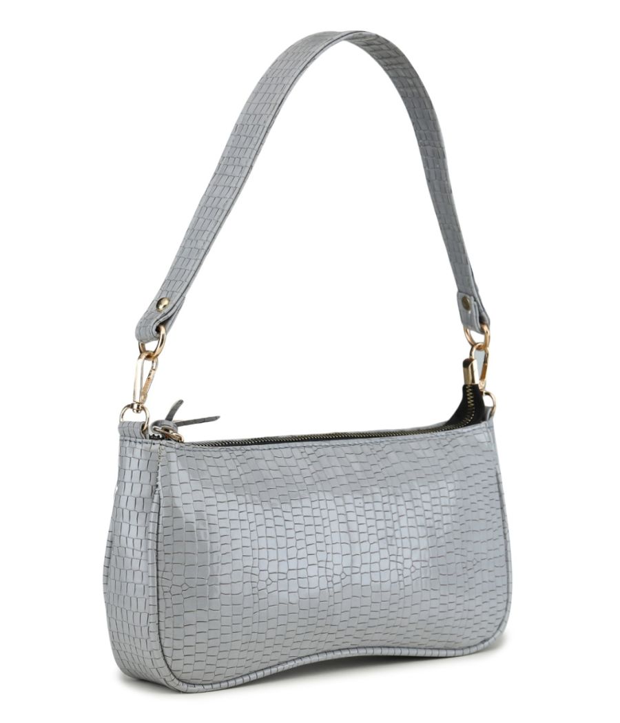 Aliado Polyester Grey Colour Sling bag for Women's (P51V1017)