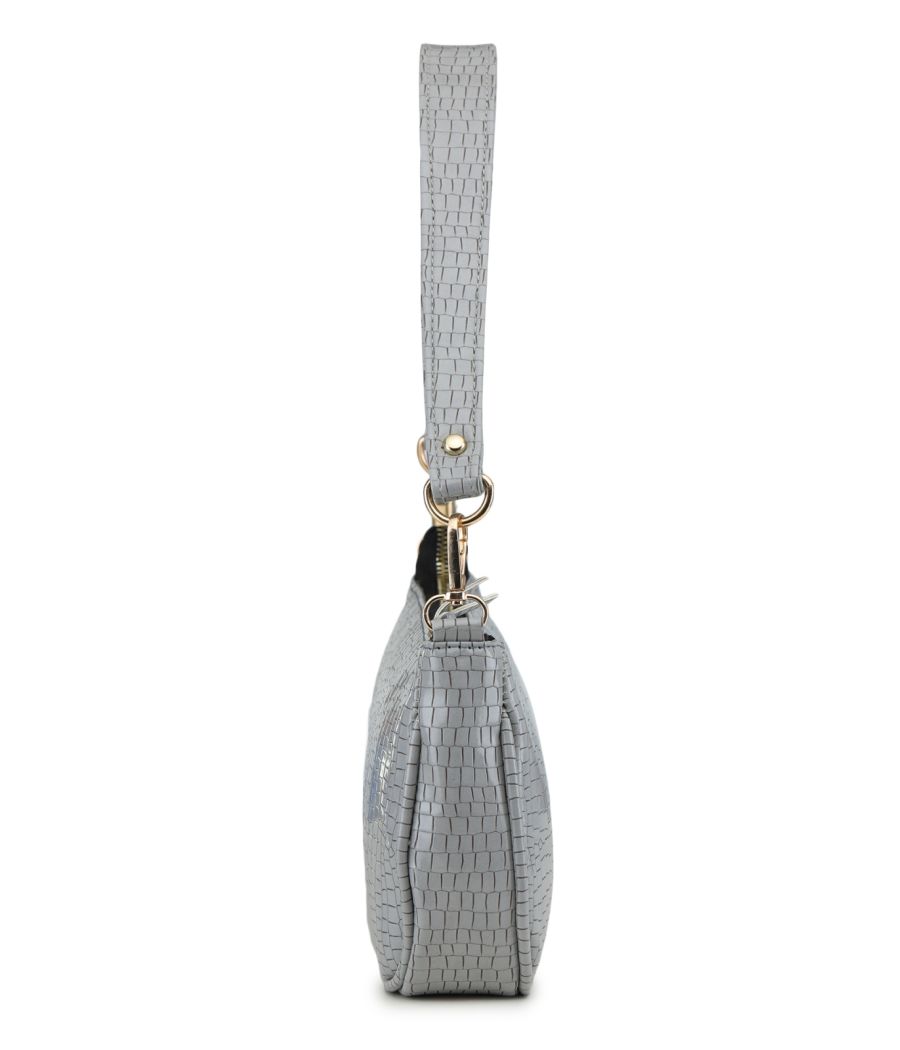 Aliado Polyester Grey Colour Sling bag for Women's (P51V1017)