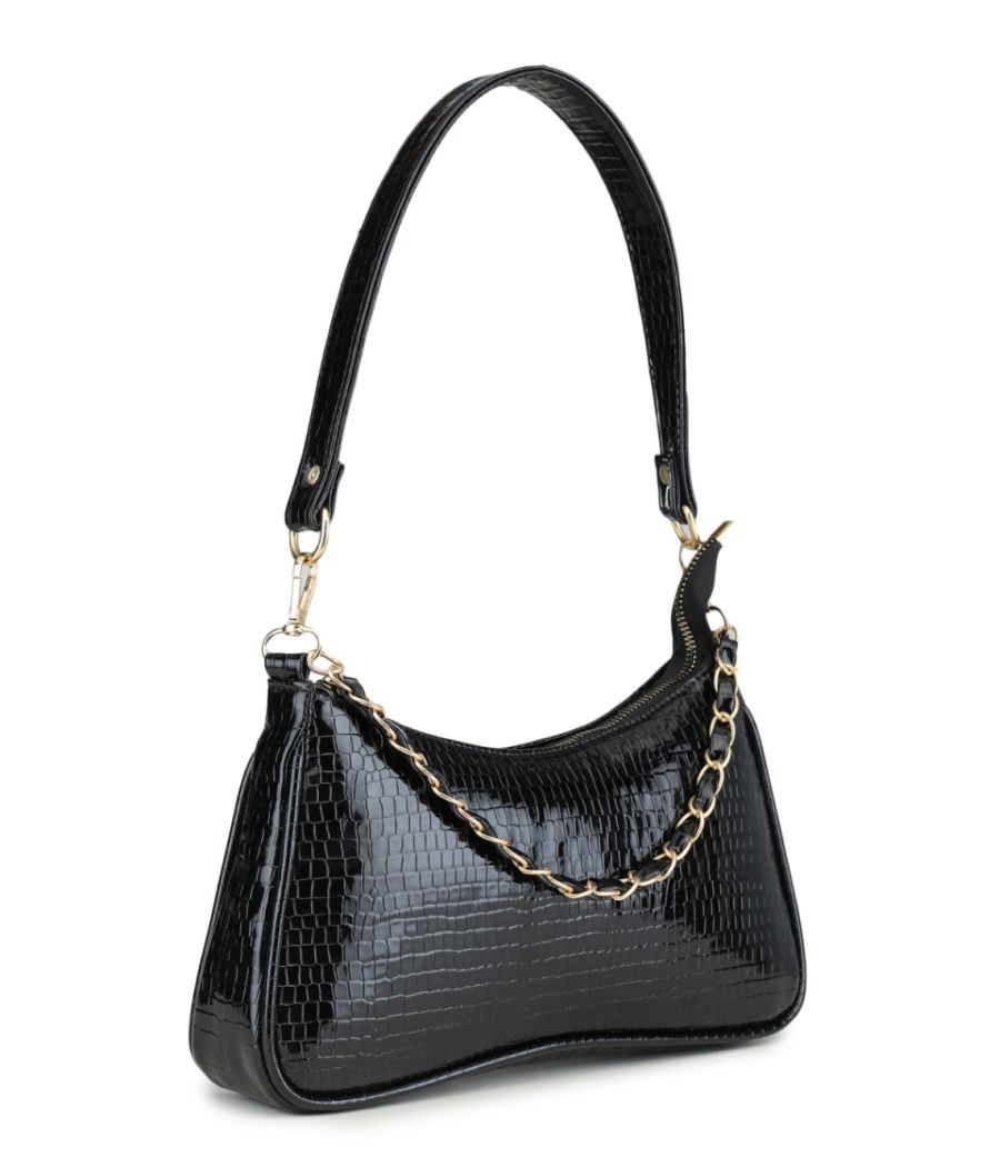 Aliado Polyester Black Colour Sling bag for Women's (P52V1017)