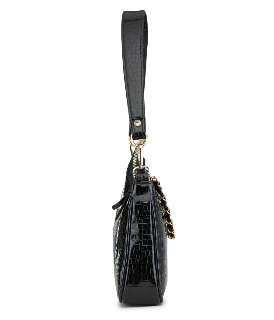Aliado Polyester Black Colour Sling bag for Women's (P52V1017)