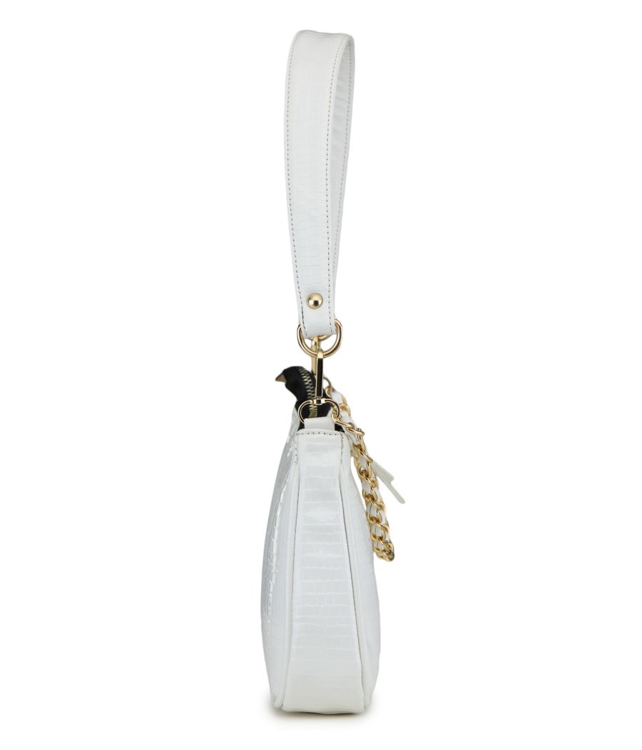 Aliado Polyester White Colour Sling bag for Women's (P53V1017)