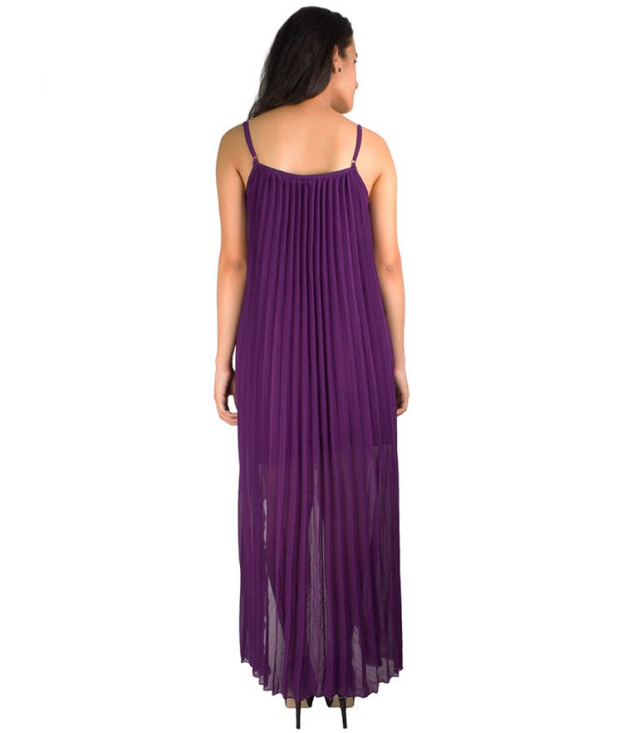 Rare London Purple Hi-Low Dress