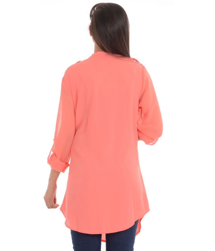 Vero Moda Polyester Solid Plain Pink Coloured Top