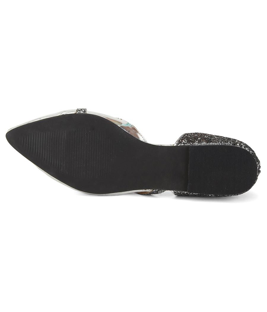Estatos Synthetic Leather Flat Comfortable Silver Bellies