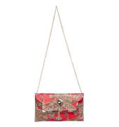 Envie Red and Multi Coloured Sling Bag 