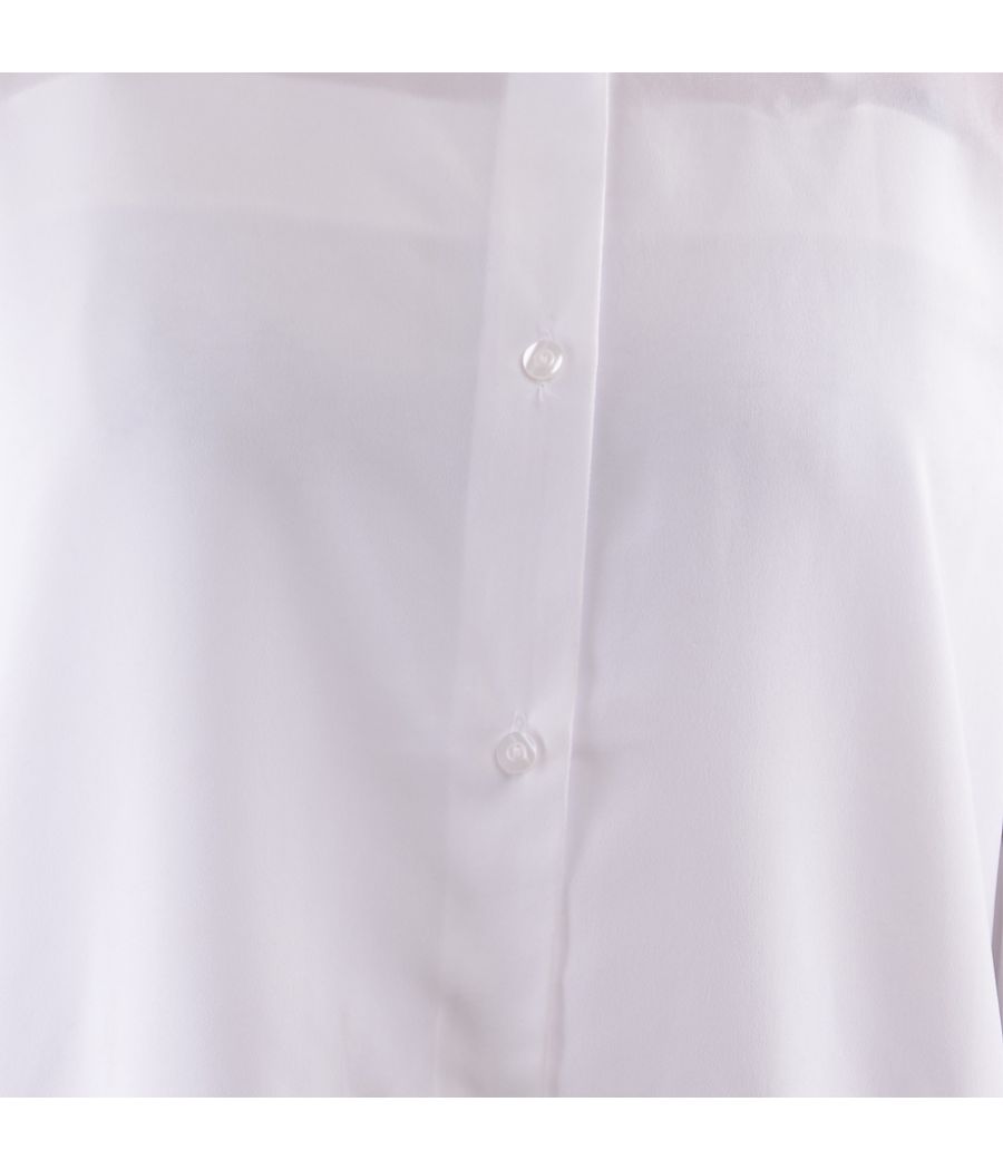 H&M White Solid Shirt