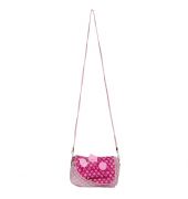 Envie  Pink & White Zipper Closure Sling Bag