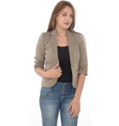 Top Shop Grey/ Light Brown Short Sleeves Blazer