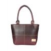Aliado Faux Leather  Magenta Zipper Closure Formal Handbag 